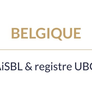 Belgique – AiSBL & registre UBO